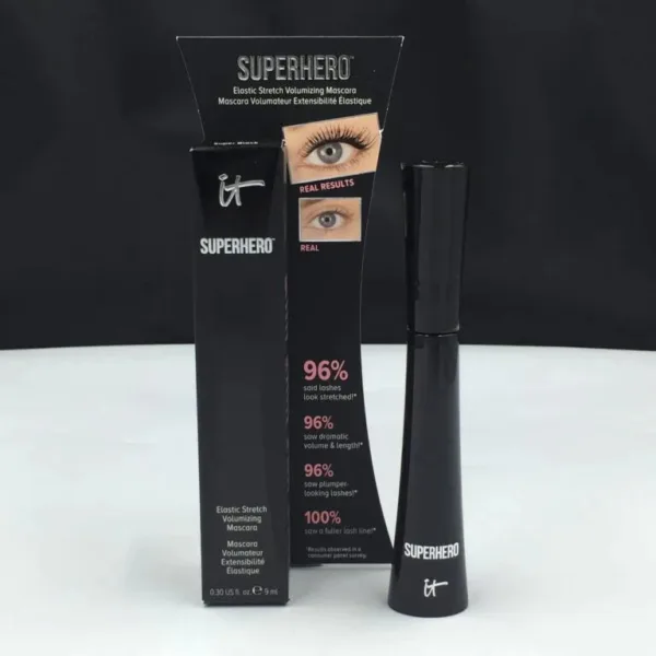 IT COSMETICS Superhero Elastic Stretch Volumizing Mascara 9ml ( Super Black ) Magasin - vente & achat en ligne Casablanca Maroc