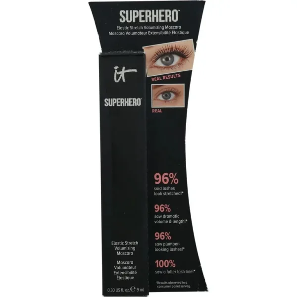IT COSMETICS Superhero Elastic Stretch Volumizing Mascara 9ml ( Super Black ) Magasin - vente & achat en ligne Casablanca Maroc