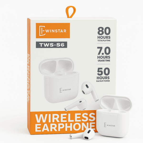 Écouteurs Sans Fil TWS-S6 WINSTAR + Pochette Offerte