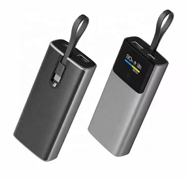 Pocket Market™ Portable 10 000 mAh Smart Power Bank with TFT Display