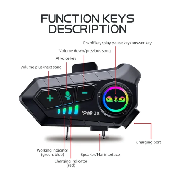 Intercom Moto Bluetooth