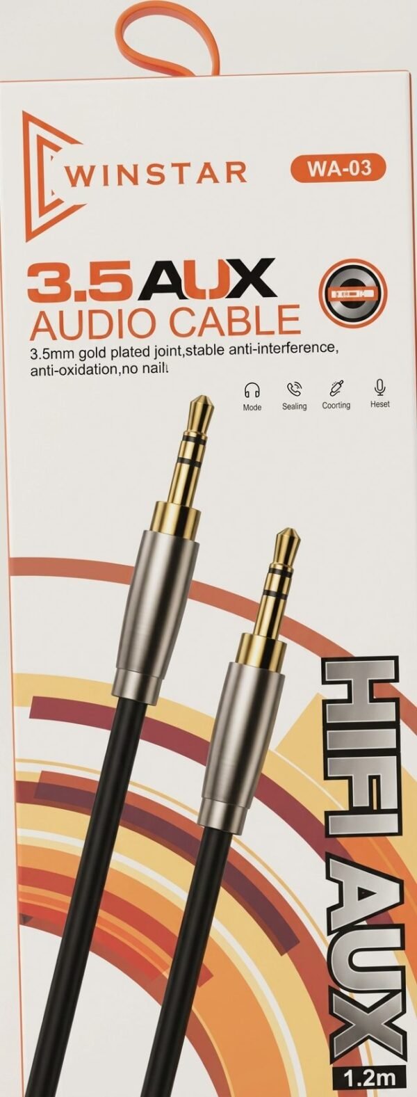 Câble Audio Winstar WA-03 Jack 3.5mm 1.2m