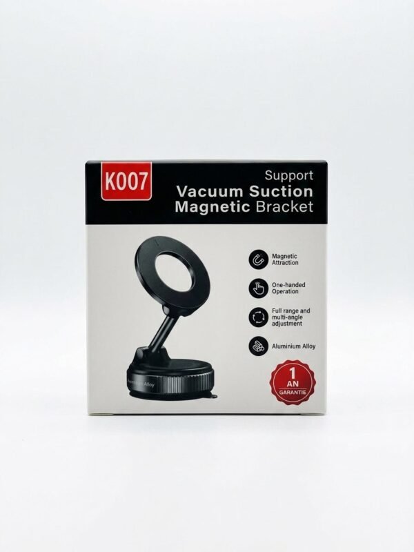 Support Magnétique à Ventouse pour Téléphone Voiture