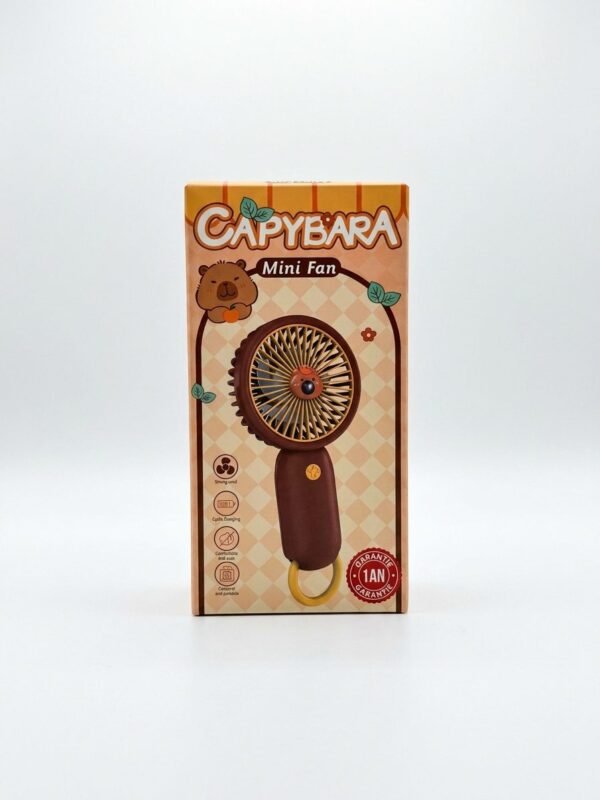 Mini Ventilateur Capybara Portable Rechargeable