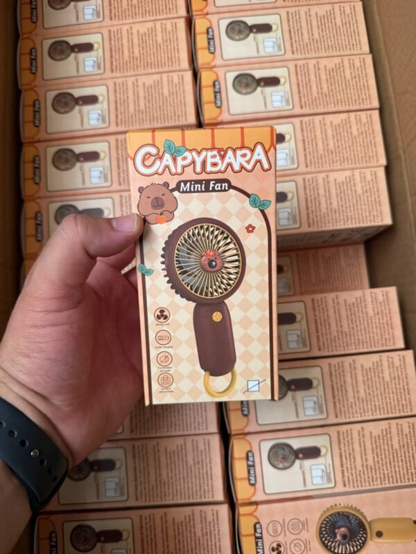 Mini Ventilateur Capybara Portable Rechargeable