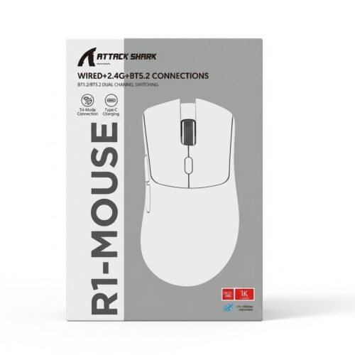 Souris Gaming Attack Shark R1 Tri-Mode Sans Fil