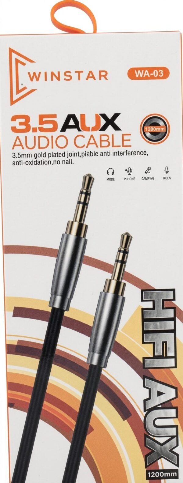 Câble Audio Winstar WA-03 Jack 3.5mm 1.2m