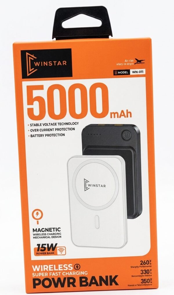 Batterie Externe Magnétique Winstar WN-011 5000mAh 15W