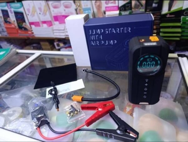 Booster de Batterie et Compresseur d’Air 2-en-1 avec Fonction Power Bank