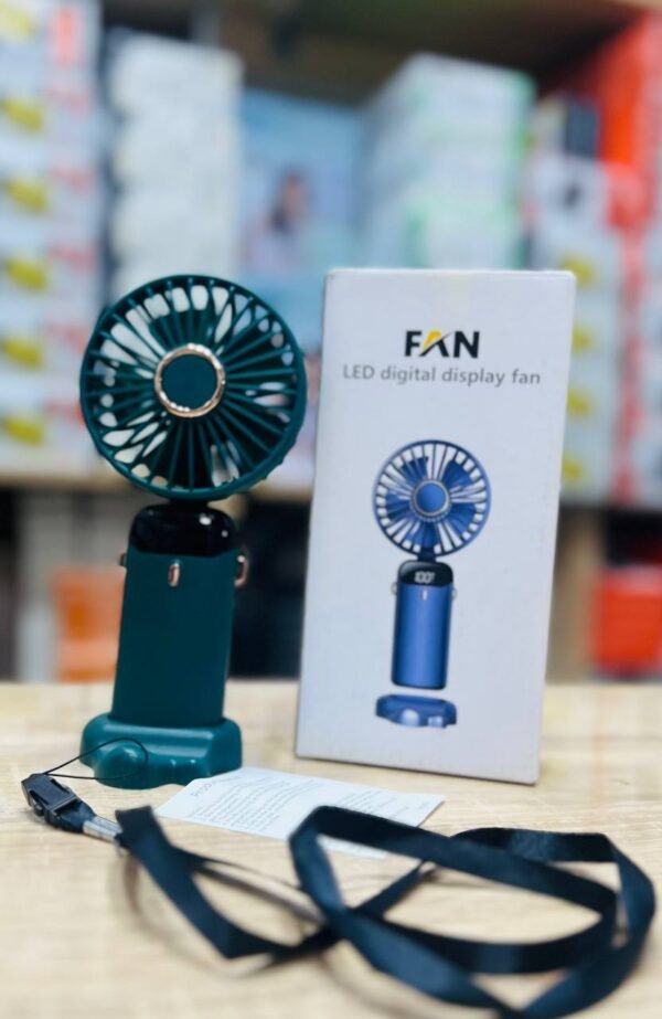 Mini Ventilateur Portable avec Écran LED Numérique