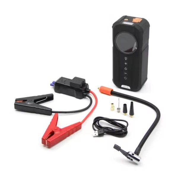 Booster de Batterie et Compresseur d’Air 2-en-1 avec Fonction Power Bank